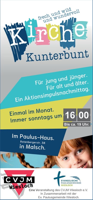 Flyer Kirche Kunterbunt