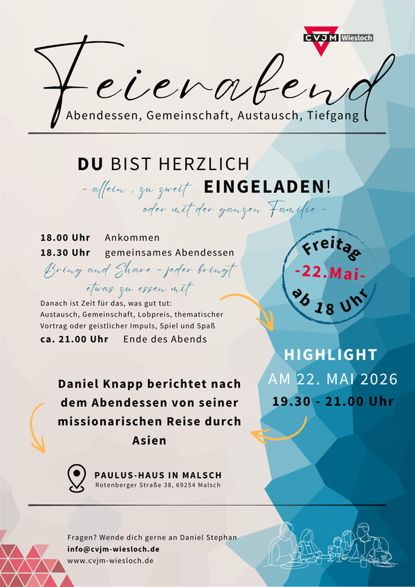 Einladung Feierabend Mai